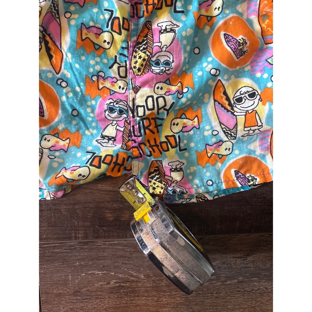Vintage Joe Cool Snoopy Surf School Kids Swim Trunks Blue All Over Print Shorts - Picture 7 of 7